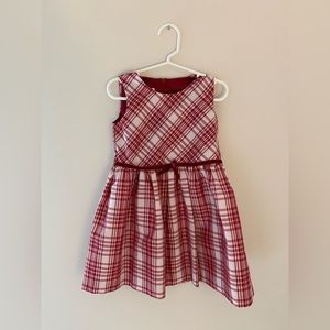 BONNIE JEAN Red plain sleeveless dress